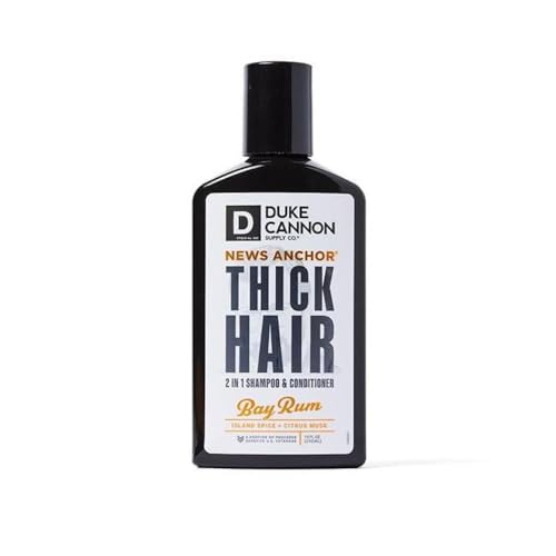 Duke Cannon News Anchor 2-in-1 Hair Wash - Bay Rum, 10 fl. oz, Stimulating Hair Shampoo & Conditioner