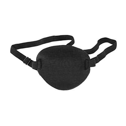 Eye Patch for Adults ? Soft Black Eyepatch for Pirate Costume, Cosplay, Halloween, Adjustable Eye Patches for Dress Up