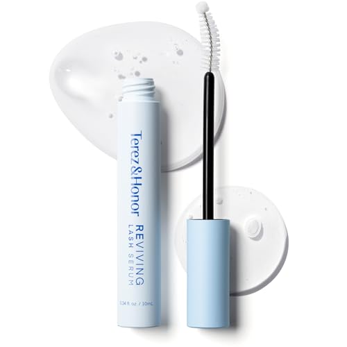 Terez & Honor REviving Lash Serum - Korean Vegan PDRN Lash Growth Serum for Longer, Fuller, Healthier Lashes - Peptide & Biotin Lash Conditioner for Root Strengthening - Clean, Gentle, Made in Korea