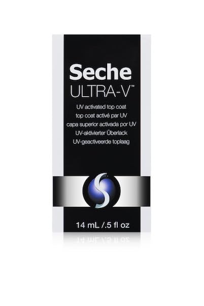 Seche Ultra-V UV Gel Top Coat Nail Polish - Quick-Dry Clear Gel for Salon & At-Home Use | 0.5 fl oz