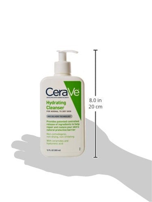 CeraVe Hydrating Facial Cleanser, 12 Ounces Each (1 Pack)