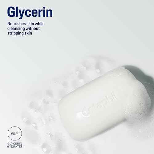 Cetaphil Bar Soap, Deep Cleansing Face and Body Bar, Pack of 3, For Dry to Normal, Sensitive Skin, Soap Free, Hypoallergenic, Paraben Free, Fragrance Free, Removes Makeup, Dirt and Oil