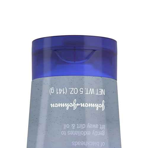 Clean & Clear Blackhead Eraser Oil-Free Facial Scrub with 2% Salicylic Acid Acne Medication, Exfoliating Daily Face Scrub for Acne-Prone Skin Care, 5 oz, 2 Pack