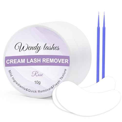 Lash Remover for Lash Extensions Low Irritation 10g Cream Glue-Remover Professional Fast Sensitive Skin Dissolution Lash Extension Remover By WENDY LASHES£¨Rose,10g£©