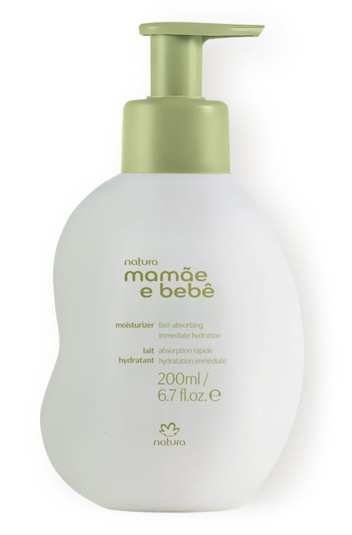 Natura - Mom & Baby Triple Care Set | Brazilian Vegan, Hypoallergenic Moisturizer, Cleanser & Cologne