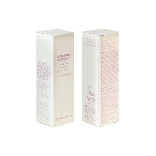 haruharu Wonder Black Rice Probiotics Barrier Essence 1.01 fl. oz., Travel Size Essence Toner to Strengthen Skin Barrier with Ceramides, Fermented Ingredients, Soothing, Moisturizing, Plumping