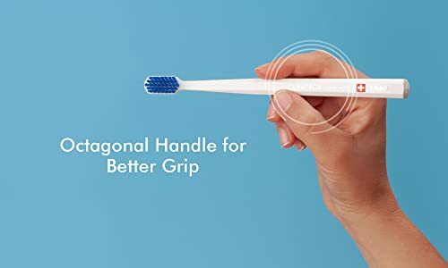 Curaprox CS 5460 Ultra-Soft Toothbrush for Adults with Ultra-Fine Filaments and Compact, Slightly Angled Toothbrush Head for Improved Tooth and Gum Health