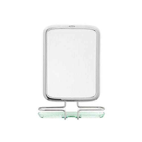 OXO Good Grips Fogless Shower Mirror, Chrome, 6.8" Length x 2.5" Width x 10" Height