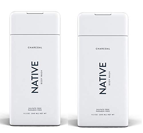 Native Charcoal Body Wash - Refreshing Cleanse - 11.5 oz (340ml) | 2-Pack