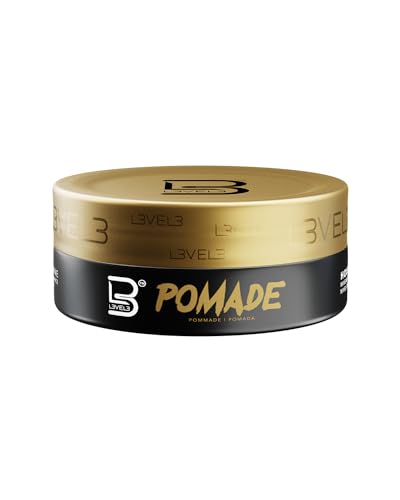 L3 Level 3 Pomade - Improves Hair Strength and Volume Long-Lasting Hold Infused with Keratin (Large Pomade)