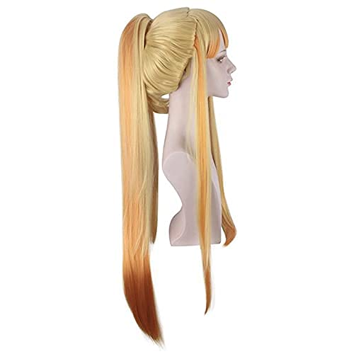 Aadesso demon Kimetsu No Agatsuma Zenitsu Female Long Cosplay Heat Resistant Synthetic Hair s