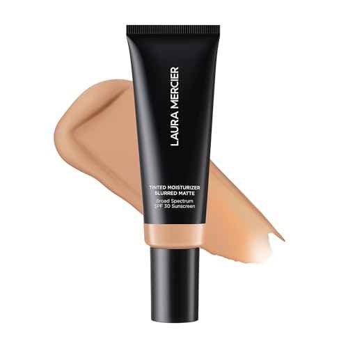 Laura Mercier Tinted Moisturizer Blurred Matte with SPF 30: 24HR+ Shine Control and Blurring, Long Lasting, Sheer to Light, Buildable Coverage, Blurs the Look of Pores, Skin Tint