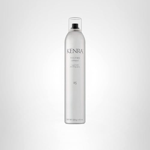 Kenra Professional Volume Spray 25 50% | Super Hold Finishing & Styling Hairspray | Flake-free & Fast-drying | Wind & Humidity Resistance | All Hair Types | 10 oz