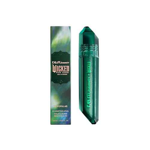 r.e.m. beauty by Ariana Grande Wicked: For Good | So Popular pH Adaptive Lip Oil | Universally Flattering Pink Tone for All Skin Tones | 4.8 ml