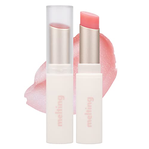 MERZY Glossy Melting Color Lip Balm | High Pigment Color, Watery Glossy Texture, Long-Lasting, Vivid Color | #01 HIGHKEY PINK