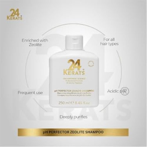 Balancing Shampoo - pH 4.0-5.0 | Volcanic Mineral Formula with Zeolite | Nourishes & Preps Hair | 8.45 fl oz