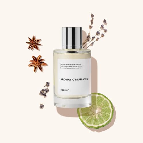 Dossier - Aromatic Star Anise - Eau de Parfum - Inspired by Luxury Perfumes - Pure Infused - For Men - Fragrance 1.7 Fl 0z (Spray 50ml)