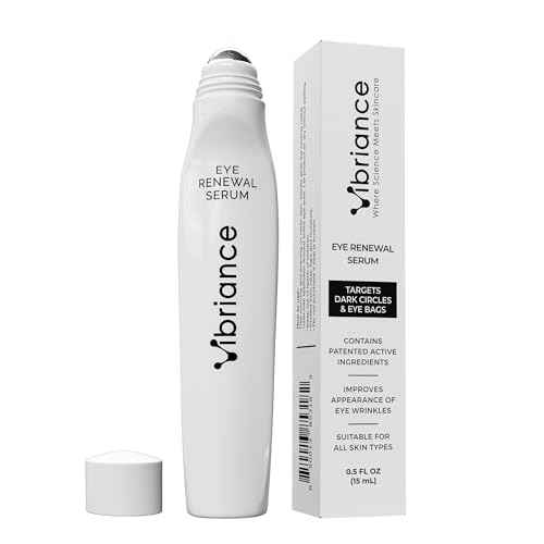 Vibriance Eye Renewal Serum - Dark Circles and Puffiness Treatment - Caffeine Formula for Reducing Bags