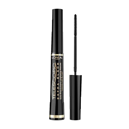 L'Oreal Paris Telescopic Mascara, Black [905] 0.27 oz (Pack of 3)
