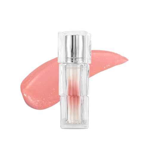 TIRTIR [*Mini Size Waterism Tinted Lip Gloss #25 Nutty Pink, 0.06 Fl Oz ? Kiss Ready Lipgloss, 12H Long Lasting Non Sticky Natural Tinted Glow Korean Multiuse Cheek and Lip Tint for Women gift