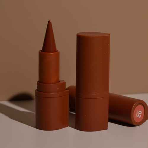 2-in-1 Gradient Lip Liner and Lipstick Lip Combo Set - Achieve Flawless Contour and Gradual Ombre Effect with Easy-to-Use Crayon Form and Cone Tip (06# Coffee Bean, 1 Count (Pack of 1))