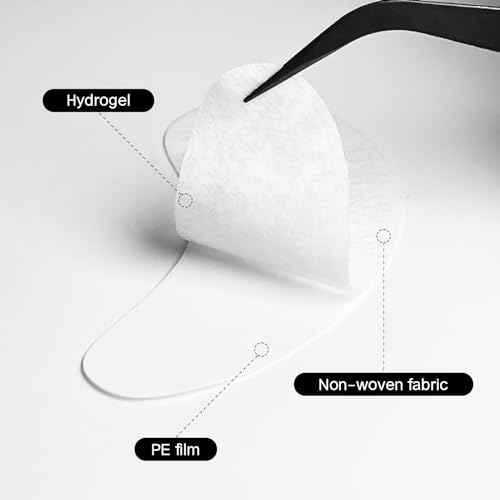 Vaincre 120 Pairs Hydrogel Under Eye Patches, Gel Eye Pads Lash Extensions, Lint Free Eyelash Lash Lift Pads for Eyelash Extension Supplies Tools