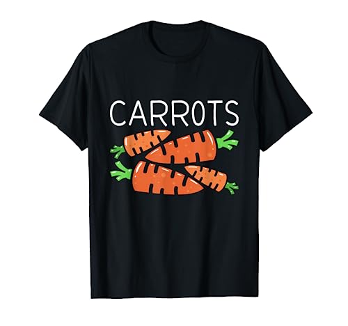 Funny Family Matching Halloween Costumes Peas and Carrots T-Shirt