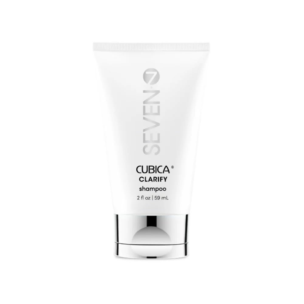 SEVEN Hair Care Cubica Clarifying Shampoo for Women & Men, Detox and Minimize Dry Scalp + Buildup with Rosemary, Eucalyptus & Rose Hip Oil, Cruelty Free, Sulfate Free, Made in USA