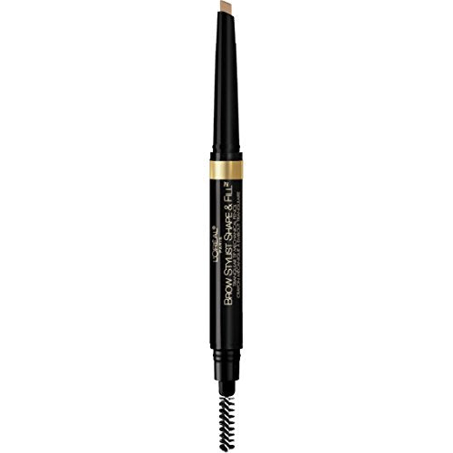 L'Oreal Paris Brow Stylist Shape & Fill Mechanical Eye Brow Makeup Pencil, Blonde, 0.008 oz.