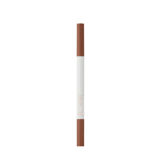 FLOWER BEAUTY Microbrow Eyebrow Pencil - Precise, Hair-Like Finish with Built-In Brush - Auburn