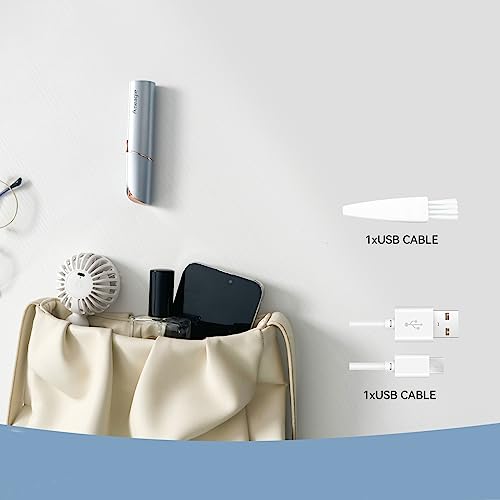 Aneagle Facial Hair Remover for Women,Painless Hair Shaver Rechargeable with LED Light, Flawless Lady Face Electric Razor,The Great Female Mustache Removal (Rose Gold)