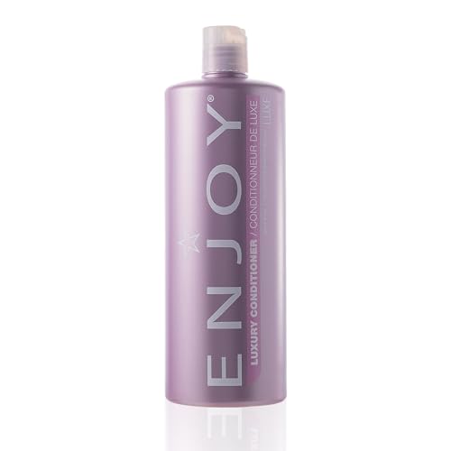 Enjoy Luxury Conditioner - Eliminates Frizz Cleansing Moisturizing Smoothing - Sulfate Free For Thick Coarse or Curly Hair (33.8 Fl Oz)