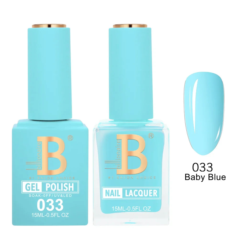 Matching Gel & Lacquer Nail Polish Duo Set - Multiple Colors