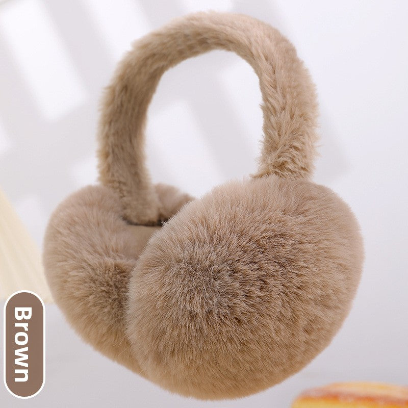 Foldable Plush Winter Earmuffs for Warmth