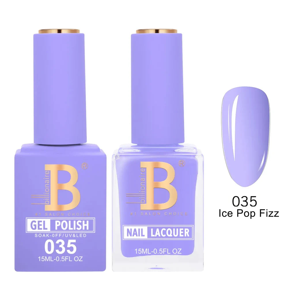 Matching Gel & Lacquer Nail Polish Duo Set - Multiple Colors