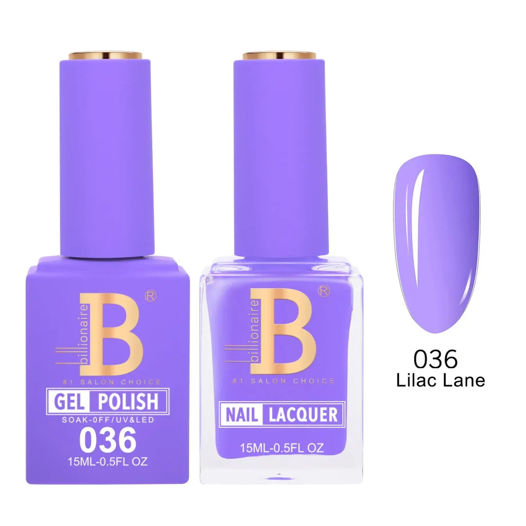 Matching Gel & Lacquer Nail Polish Duo Set - Multiple Colors