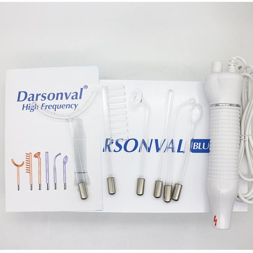 Handmade 6-in-1 High Frequency Electrotherapy Wand Acne Removal Beauty Device