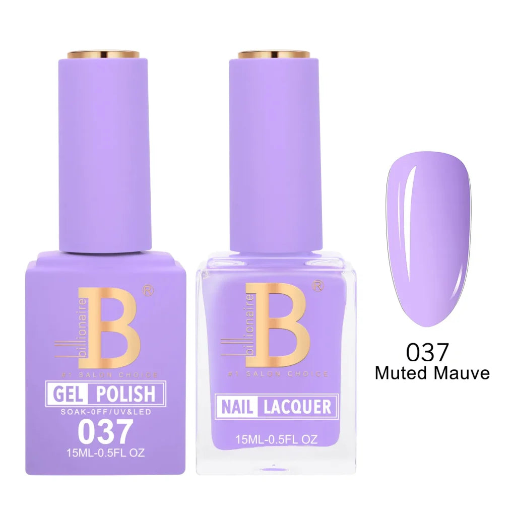 Matching Gel & Lacquer Nail Polish Duo Set - Multiple Colors