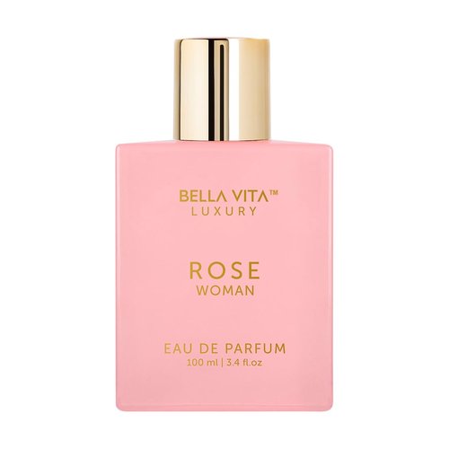 Bellavita Luxury Rose Eau de Parfum - 100 ml | Fresh Floral Peach & Jasmine | Long-Lasting Women's Fragrance