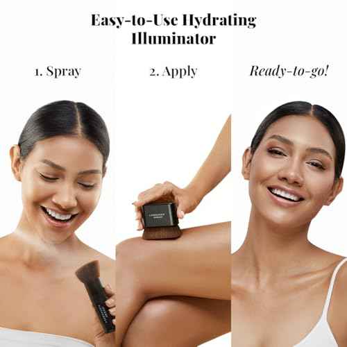 Jerome Alexander MagicMinerals AirGlow Tinted Highlighting Night Mist, Illuminating Airbrush Tinted Moisturizer Spray | Champagne