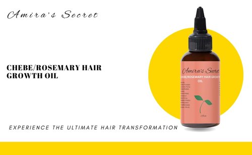 Amira’s Secret Ayurvedic Chebe Hair and Scalp Oil | Moisturizing and Nourishing | Great for All Hair Types | Rosemary Infused Oil | Great for Gifts (2fl oz)