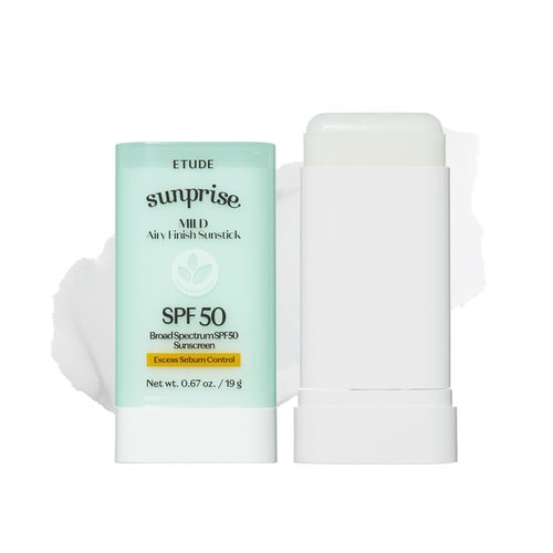 ETUDE Sunprise Sunstick SPF50+ | Vegan, Non-Greasy, Matte Finish for Sensitive Skin - 19g | Ideal for Festivals & Outdoor Events