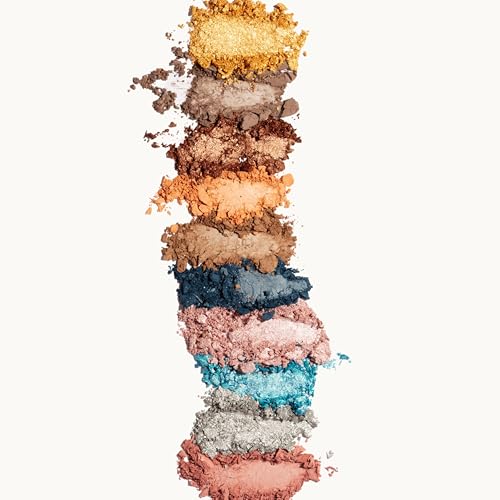 Pacifica Eyeshadow Palette – Malibu Mineral Eyeshadow, Blendable Neutral Shades with Velvet Matte, Shimmer & Metallic, Cocoa Butter Infused, Talc-Free, Vegan & Cruelty-Free, 0.24 oz (10 Shades)