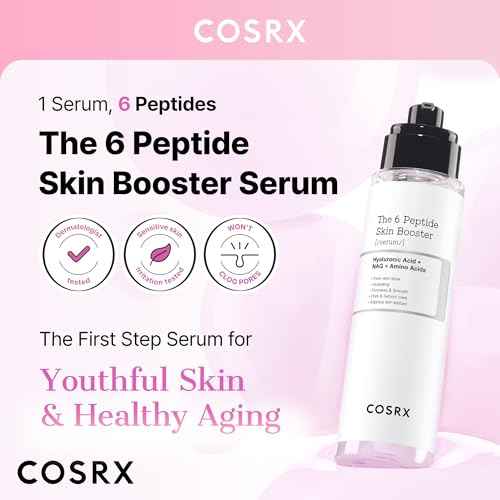 COSRX 6X Peptide Collagen Booster Toner Serum with Copper Peptides, Niacinamide & Hyaluronic Acid Skin Renewal Boosting Facial Essence for All Skin Types, Korean Skin Care, 150mL/5.07 Fl.Oz