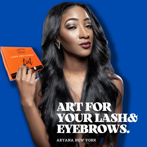 ARYANA NEW YORK LASH AND EYEBROW KIT - Up to 10 Applications - Black and Brown 15 ML - With Brow Brush