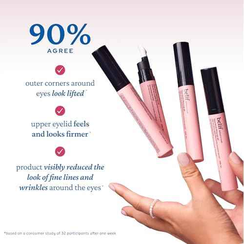 belif Aqua Bomb Lifting Eye Gel | Retinol + Collagen + Peptide for Firming & Plumping | Hyaluronic Acid for Glowy Hydration | Niacinamide for Dark Circles | Korean Skin Care