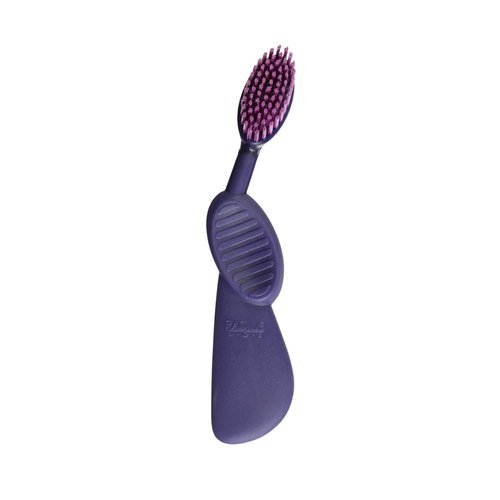 Radius Flex Brush Toothbrush - Soft Bristles for Gum Health | BPA Free & ADA Accepted - Purple