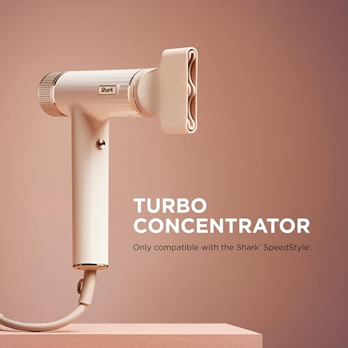 Shark SpeedStyle Essential High-Velocity Dryer with Concentrator, Lightweight, Ionic, No Heat Damage, Best for Straight and Wavy Hair, Silk HD301