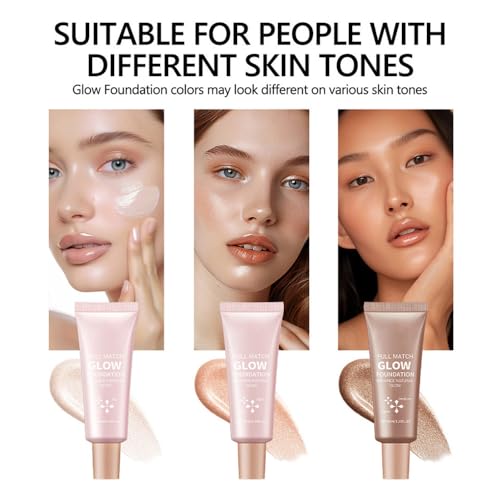 Natural Glow Illuminator Glotion - Hydrating, Long-Lasting Highlighter for Face & Body with Sheer to Light Buildable Coverage and Radiant, Sun-Kissed Look, 1.35 fl oz (#2 Light, 1 Piece)