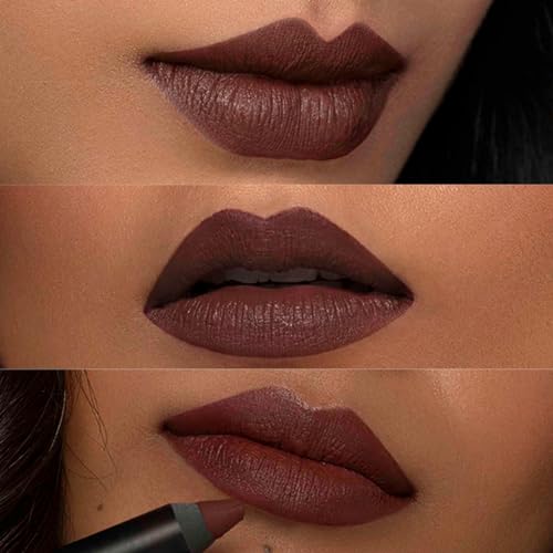 SUGAR Cosmetics Matte As Hell Crayon Lipstick26 Vianne Rocher (Deep Chocolate Brown) with SharpenerHighly pigmented, Creamy Texture, Long lasting Matte Finish